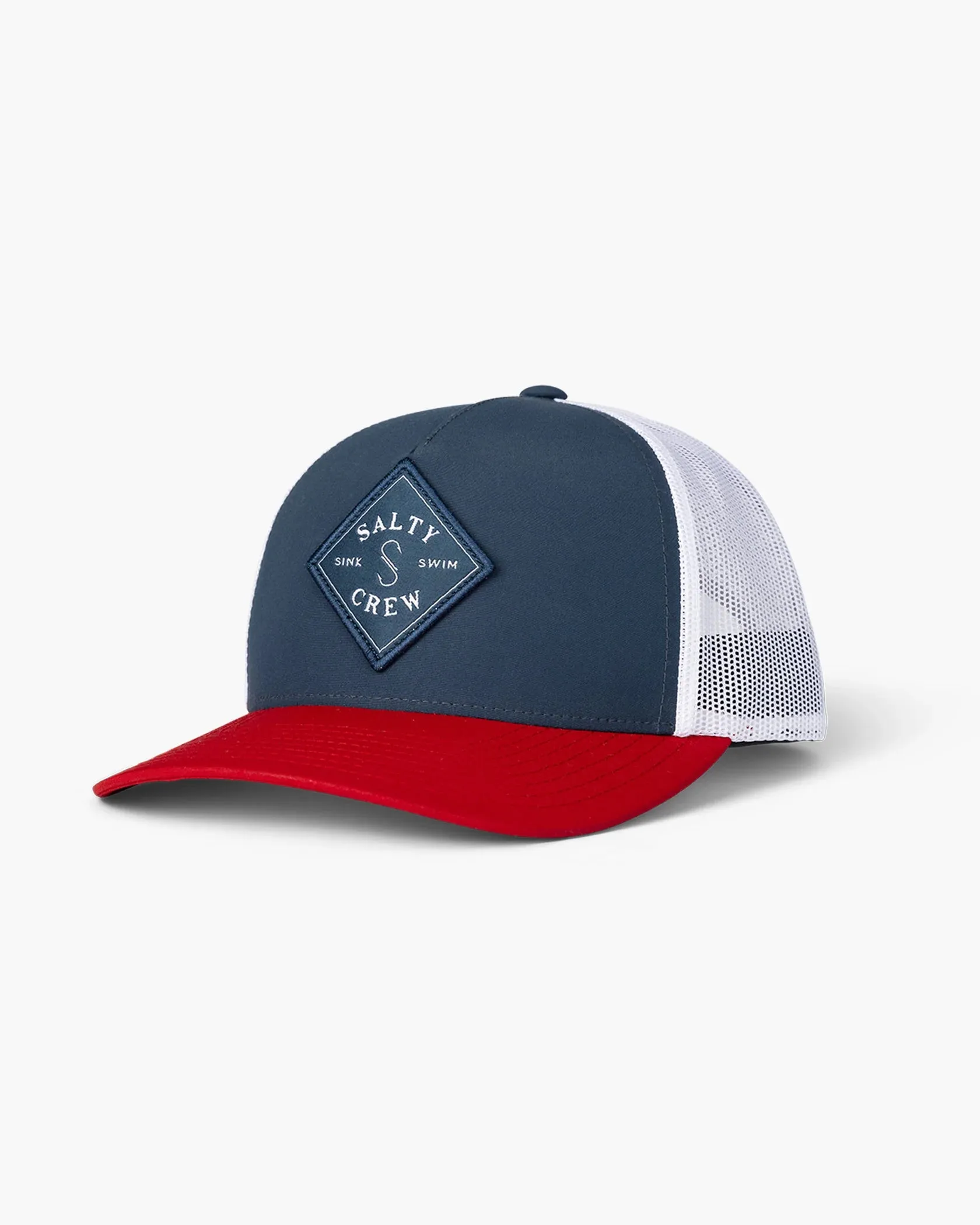 Salty Crew Sealine Retro Trucker - NAVY RED sold by Sun Diego Boardshops