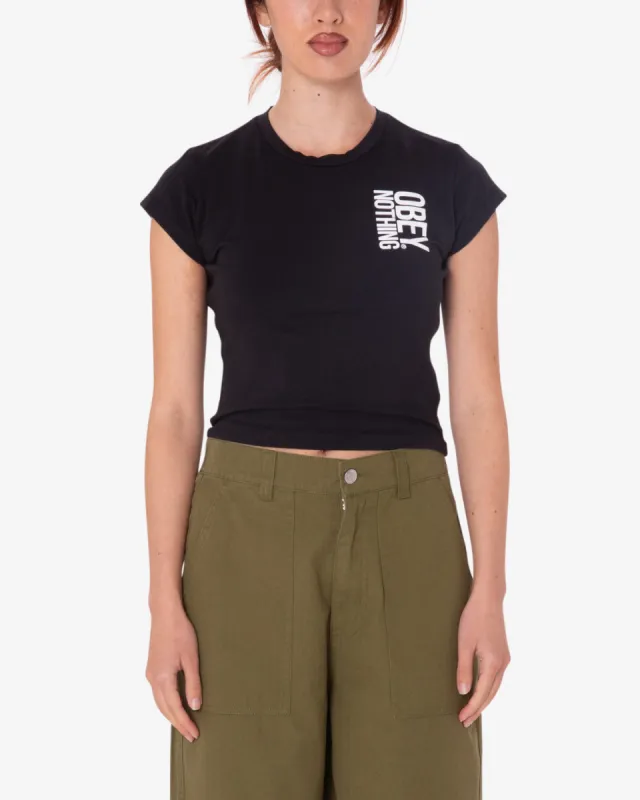 Obey NOTHING HAYDEN T-SHIRT - DIGITAL BLACK sold by Sun Diego Boardshops
