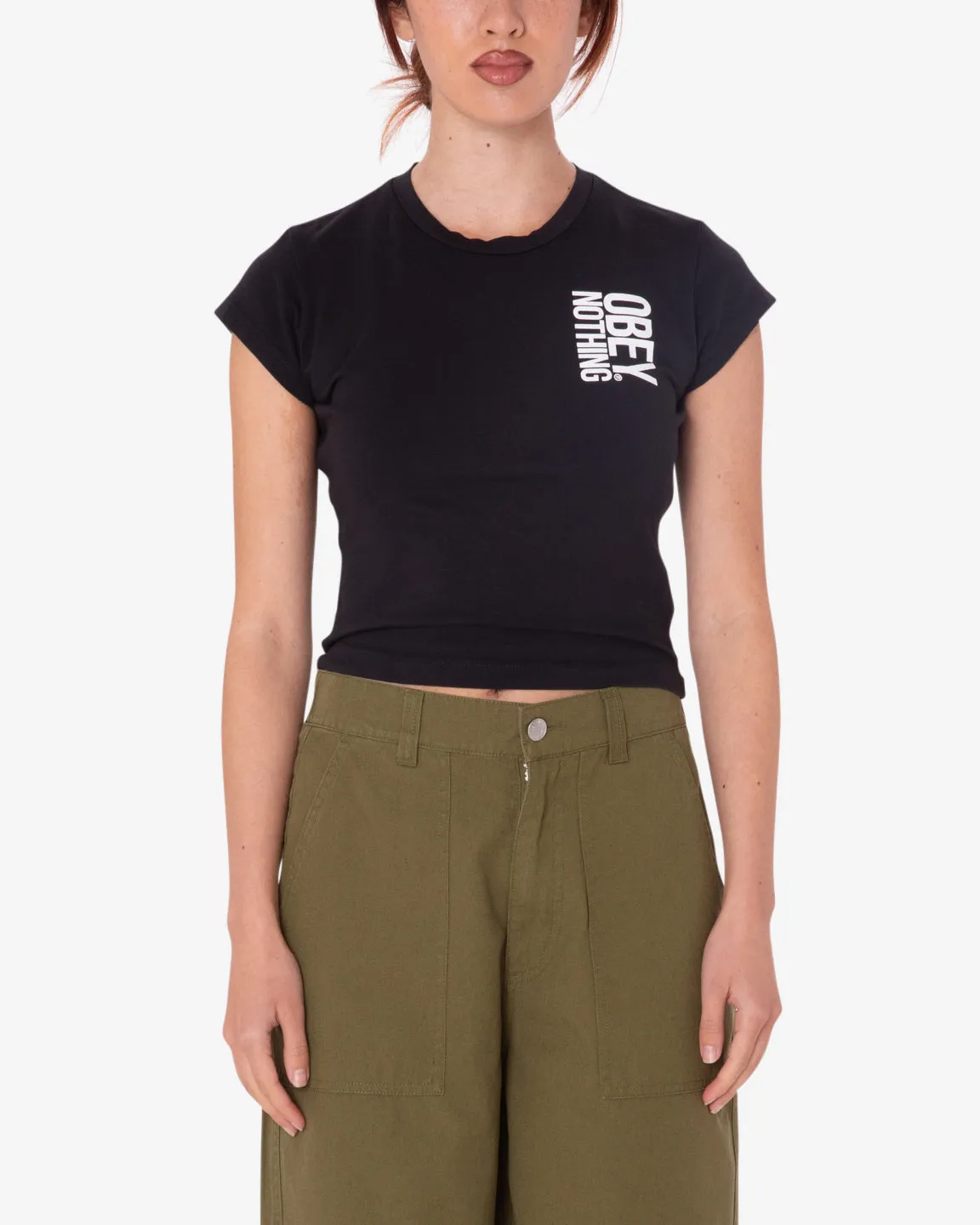 Obey NOTHING HAYDEN T-SHIRT - DIGITAL BLACK sold by Sun Diego Boardshops