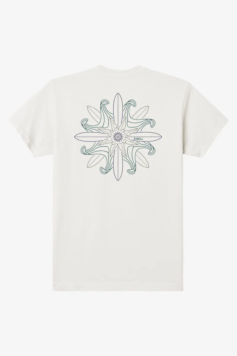 O'neill SWELL WHEEL MODERN FIT TEE - NATURAL sold by Sun Diego Boardshops