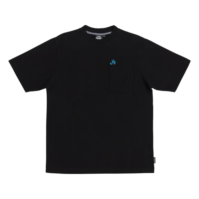 Santa Cruz Screaming Hand Utility Mens Santa Cruz Pocket T-Shirt - BLACK made by Sun Diego Boardshops