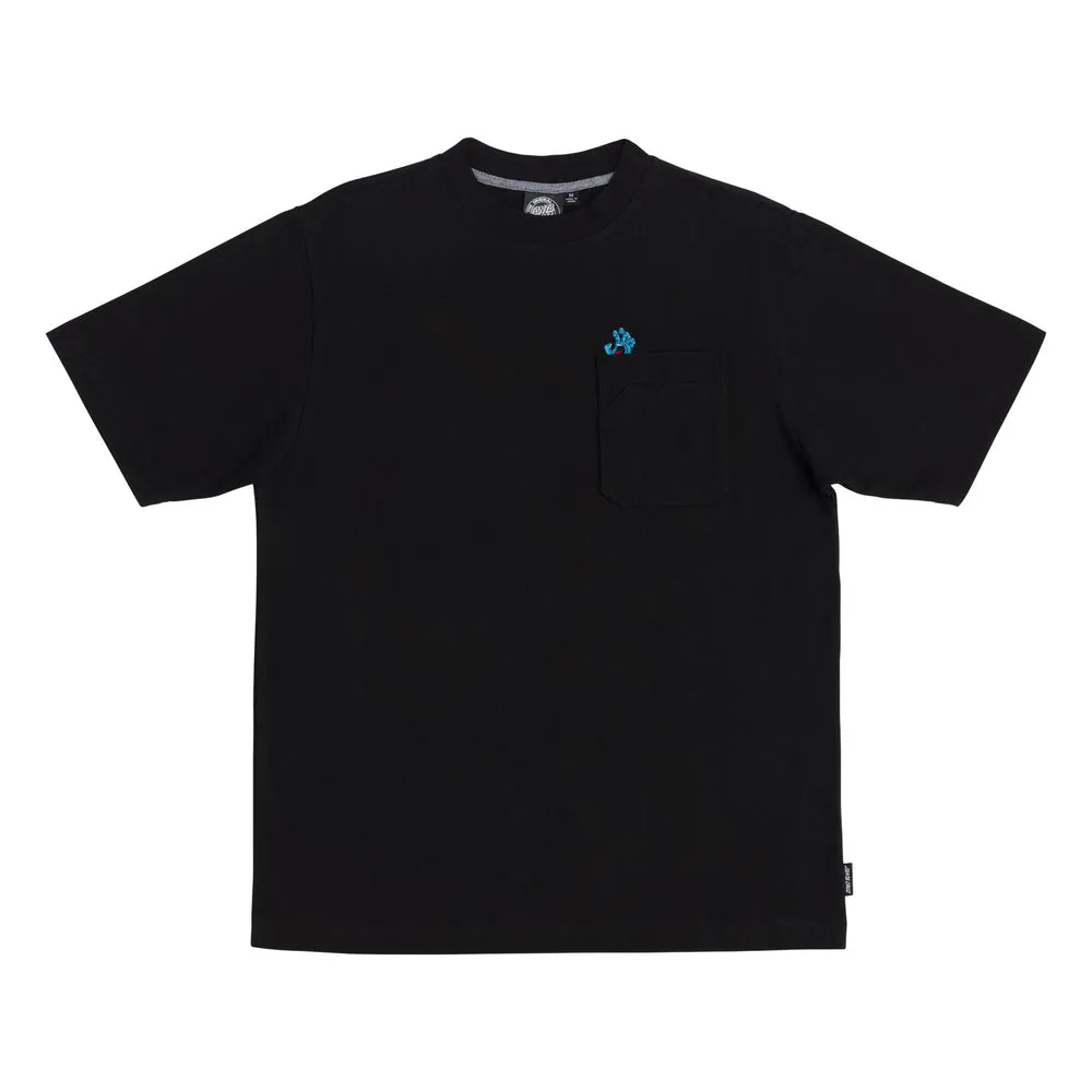 Santa Cruz Screaming Hand Utility Mens Santa Cruz Pocket T-Shirt - BLACK sold by Sun Diego Boardshops