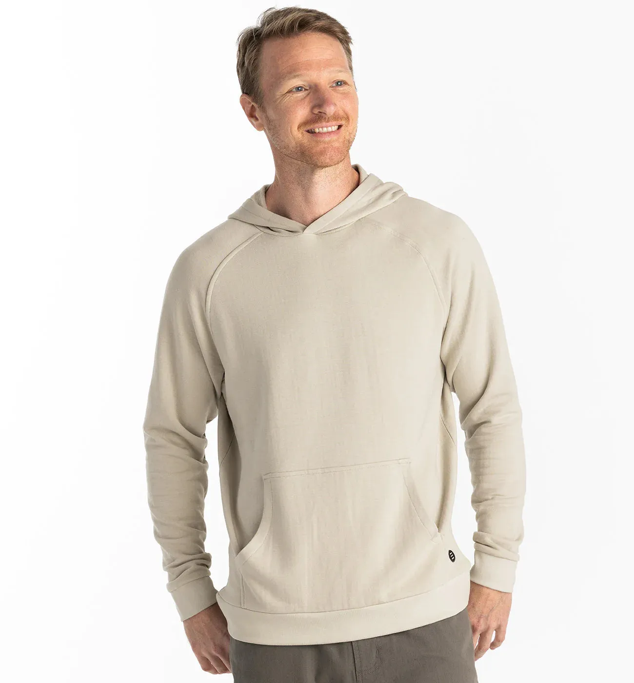 Free Fly Men's Bamboo Lightweight Fleece Hoodie - SANDSTONE sold by Sun Diego Boardshops