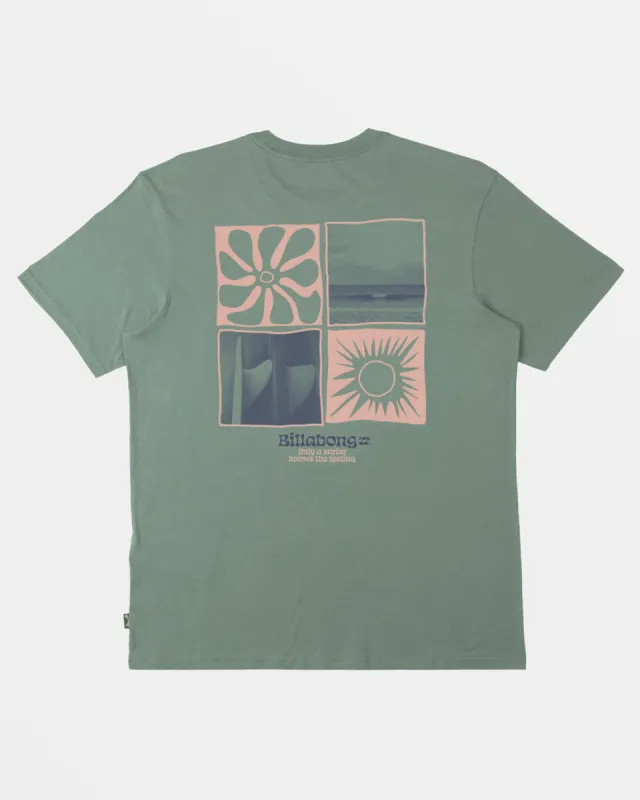 Billabong Twin Fins T-Shirt - SAGE sold by Sun Diego Boardshops