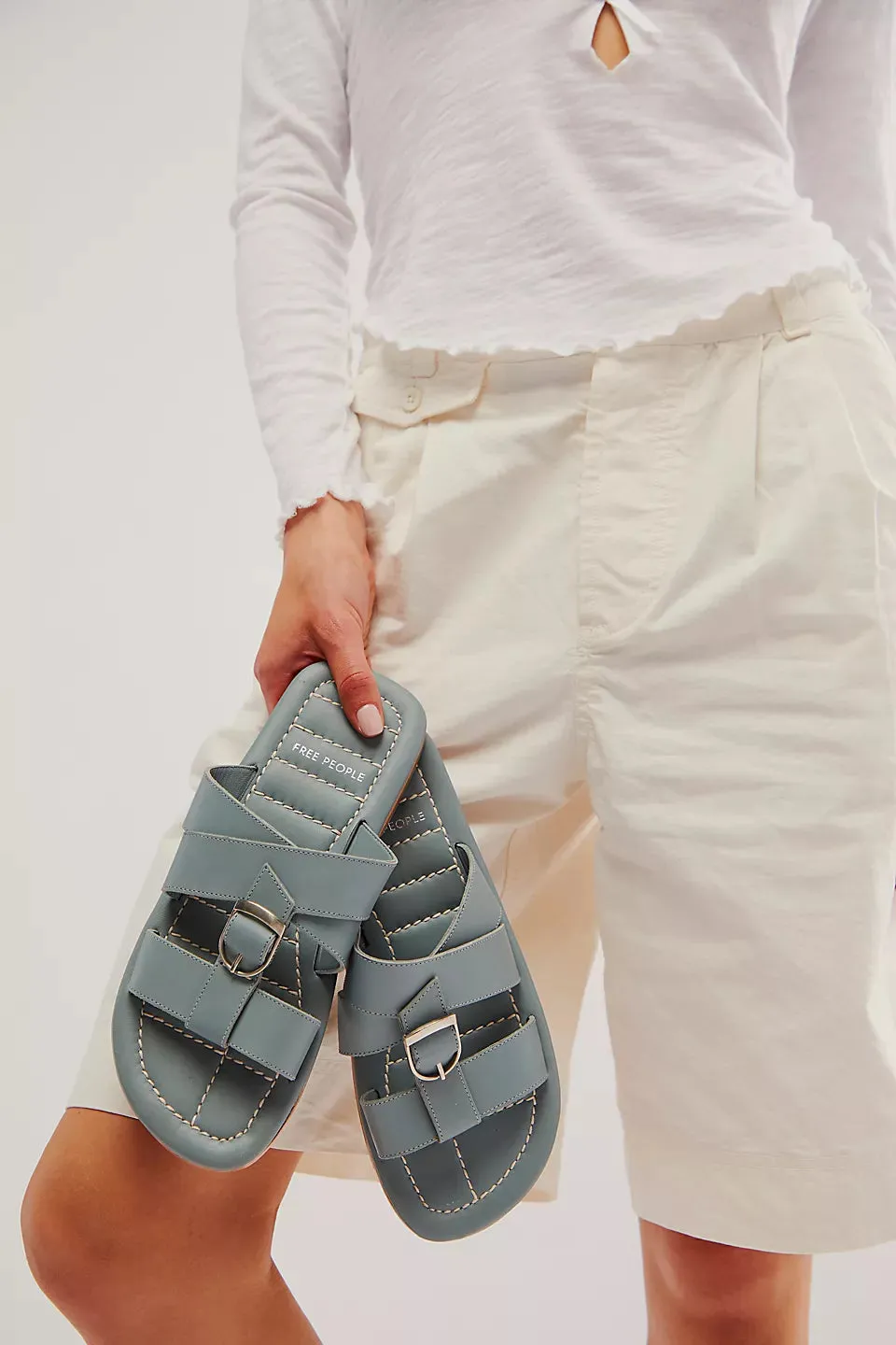 Free People Sloan Buckle Sandals - STORMY SEA sold by Sun Diego Boardshops product image thumbnail 3