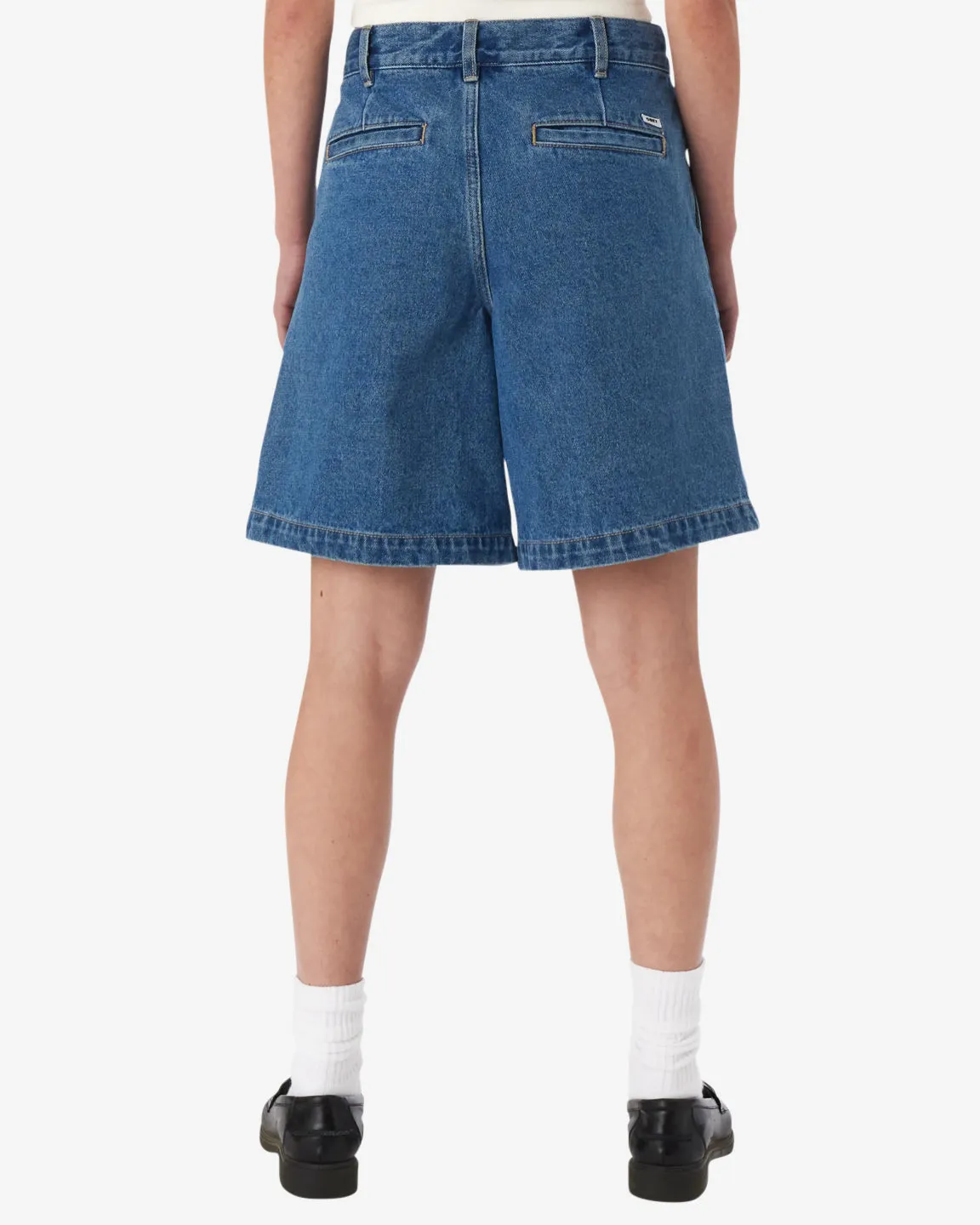 Obey Eli Pleated Short - LIGHT INDIGO sold by Sun Diego Boardshops product image thumbnail 3