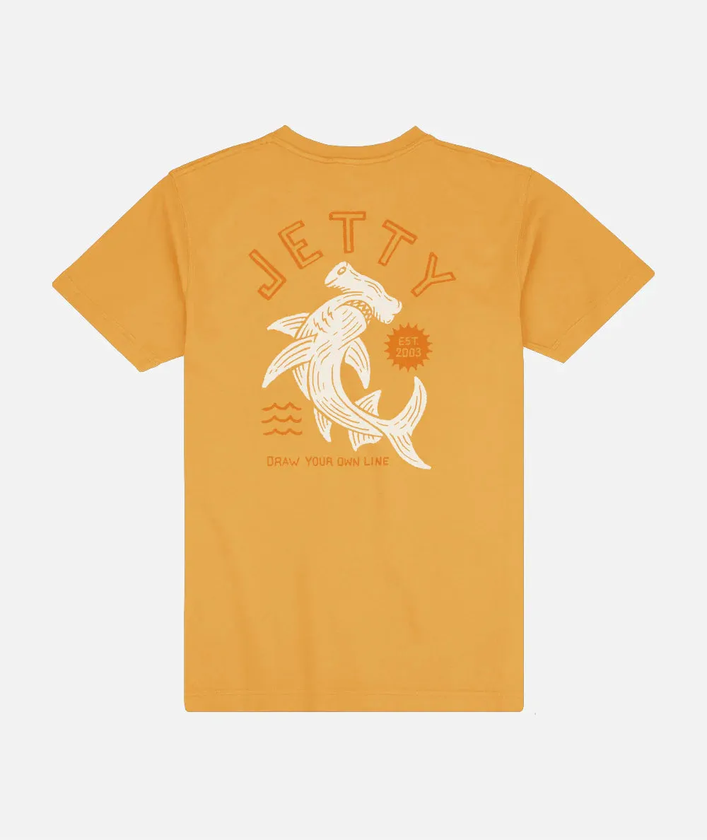 Jetty Hammered Tee - Mustard sold by Sun Diego Boardshops