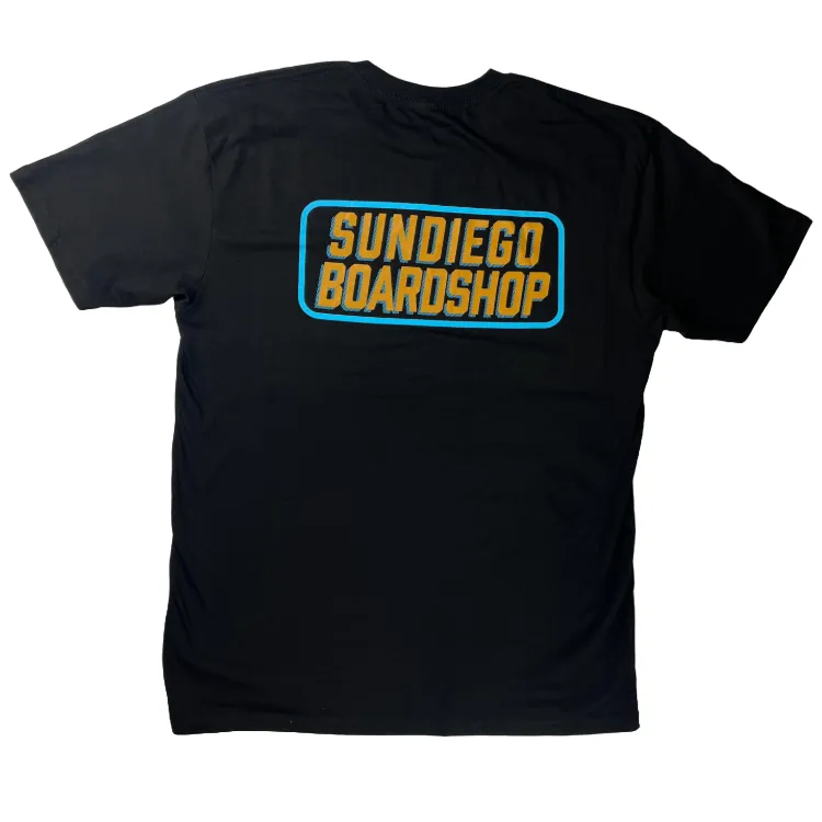 SunDiego SD BOARDSHOP T-Shirt - Black sold by Sun Diego Boardshops