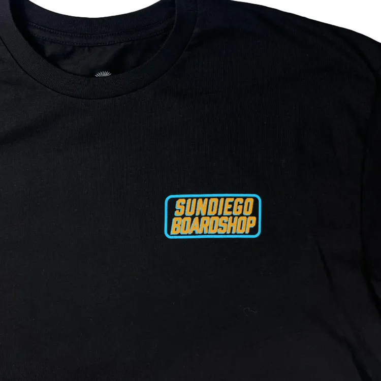 SunDiego SD BOARDSHOP T-Shirt - Black sold by Sun Diego Boardshops product image thumbnail 2