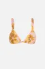 Rhythm Mahana Floral Soft Strap Slide Tri Top  - YELLOW sold by Sun Diego Boardshops
