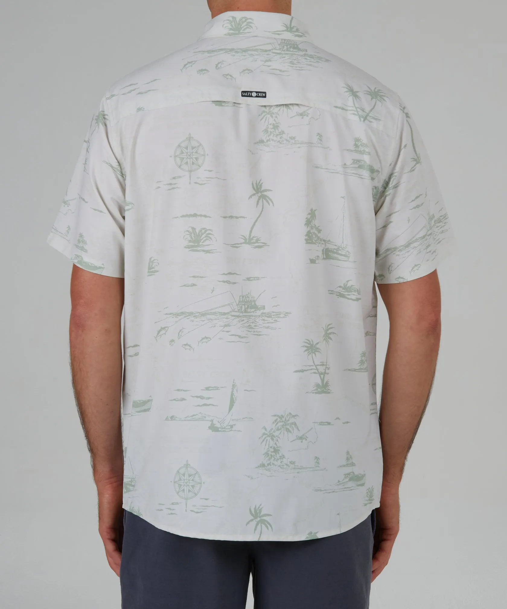 Salty Crew Seafarer Slate S/S Tech Woven - WAX sold by Sun Diego Boardshops product image thumbnail 2