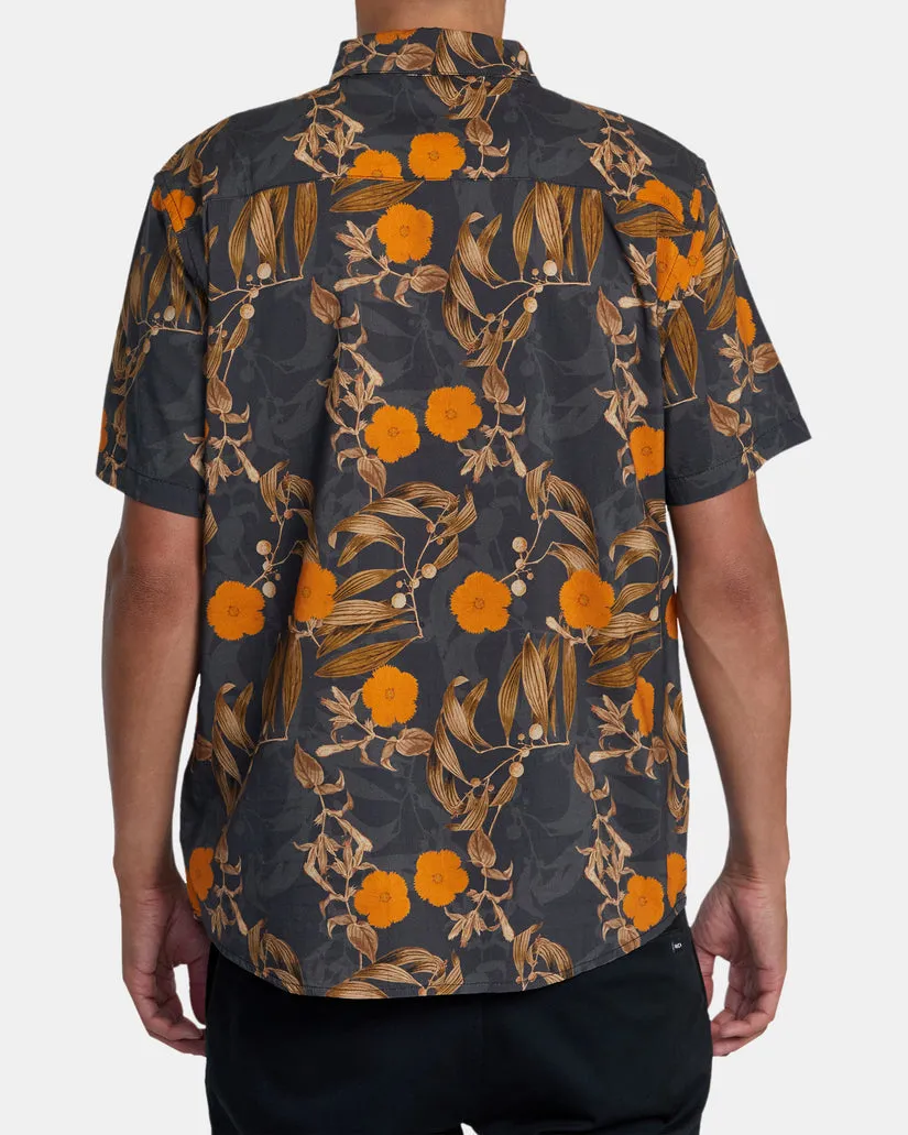 RVCA BOTANICAL SHORT SLEEVE WOVEN SHIRT - BLACK sold by Sun Diego Boardshops product image thumbnail 2