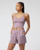 Vuori Halo Performance Crop - Lilac Heather sold by Sun Diego Boardshops