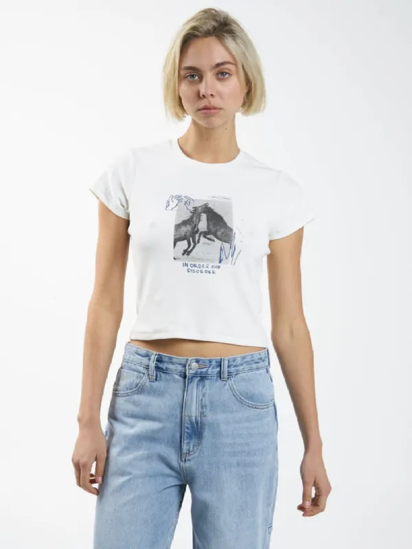 Thrills Order Disorder Mini Tee - Dirty White sold by Sun Diego Boardshops