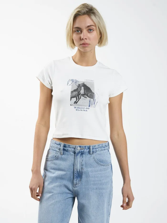 Thrills Order Disorder Mini Tee - Dirty White sold by Sun Diego Boardshops