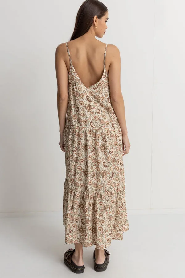 Rhythm Raya Paisley Tiered Midi Dress - NATURAL sold by Sun Diego Boardshops product image thumbnail 3