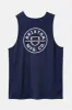 Brixton CREST TANK TOP - WASHED NAVY/OFF WHITE sold by Sun Diego Boardshops