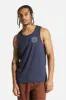 Brixton CREST TANK TOP - WASHED NAVY/OFF WHITE sold by Sun Diego Boardshops