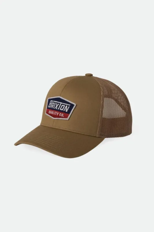 Brixton Regal Netplus Trucker Hat - KHAKI sold by Sun Diego Boardshops