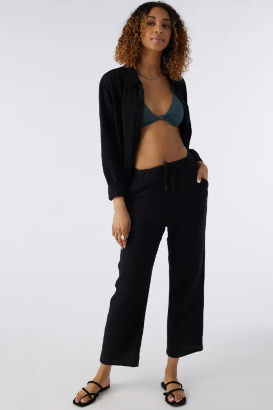 O'Neill Brenda Double Gauze Pants - Black sold by Sun Diego Boardshops