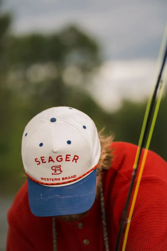 SEAGER BRANDED SNAPBACK - CREAM/NAVY sold by Sun Diego Boardshops