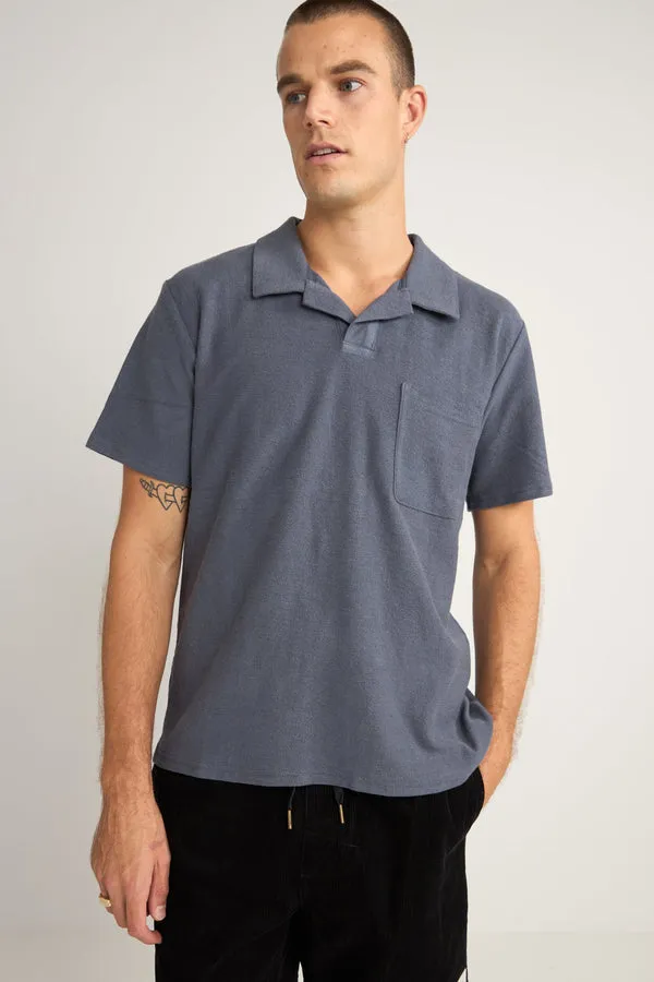 Rhythm Vintage Terry Polo - VINTAGE NAVY sold by Sun Diego Boardshops product image thumbnail 3