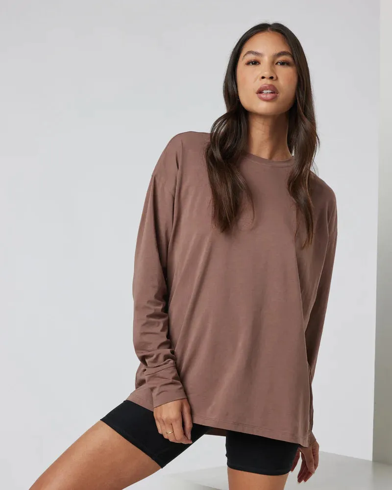 VUORI Long-Sleeve Feather Tee - CLOVE sold by Sun Diego Boardshops