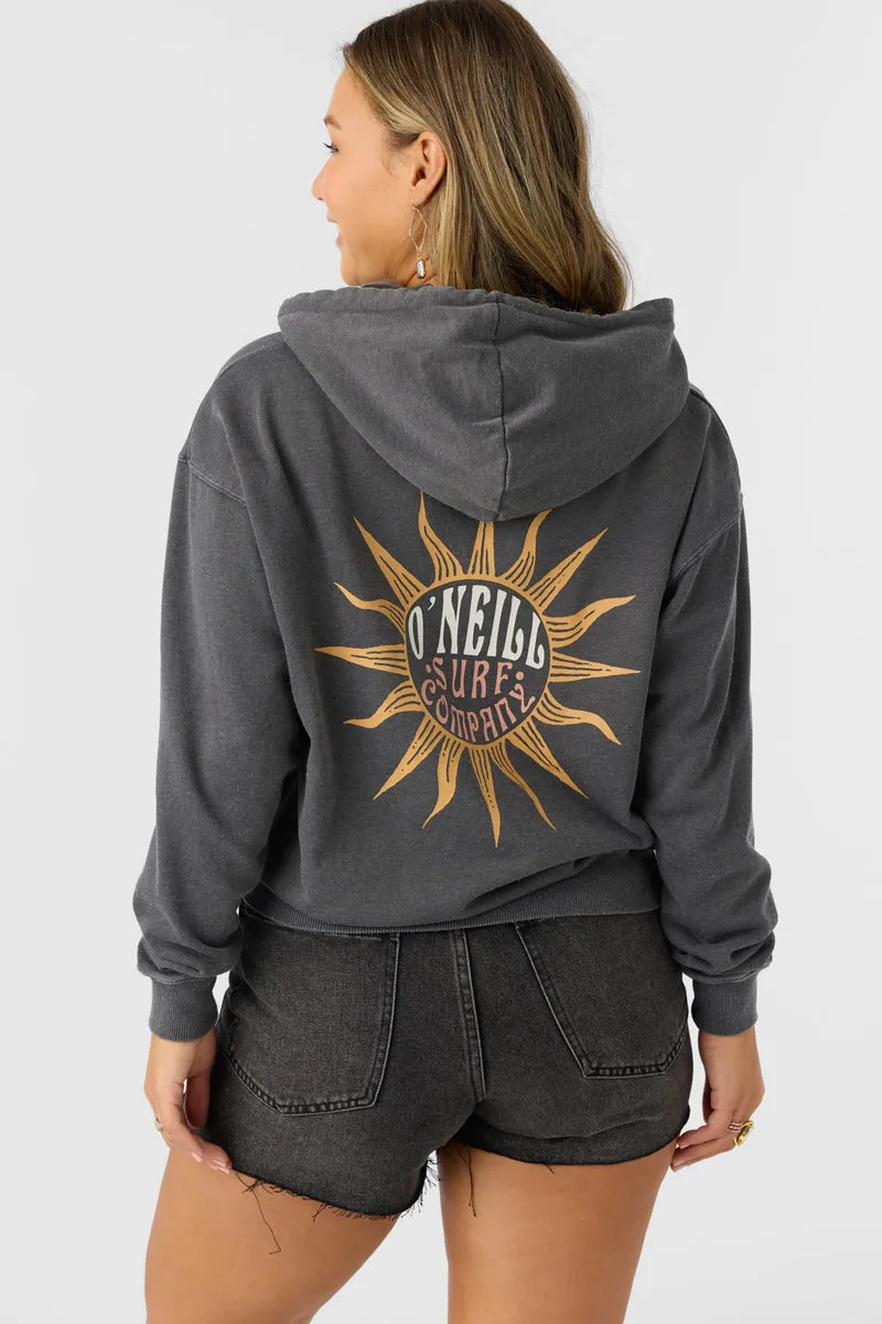 O`Neill DRIFT HOODY PULLOVER FLEECE - WASHED BLACK FAD sold by Sun Diego Boardshops