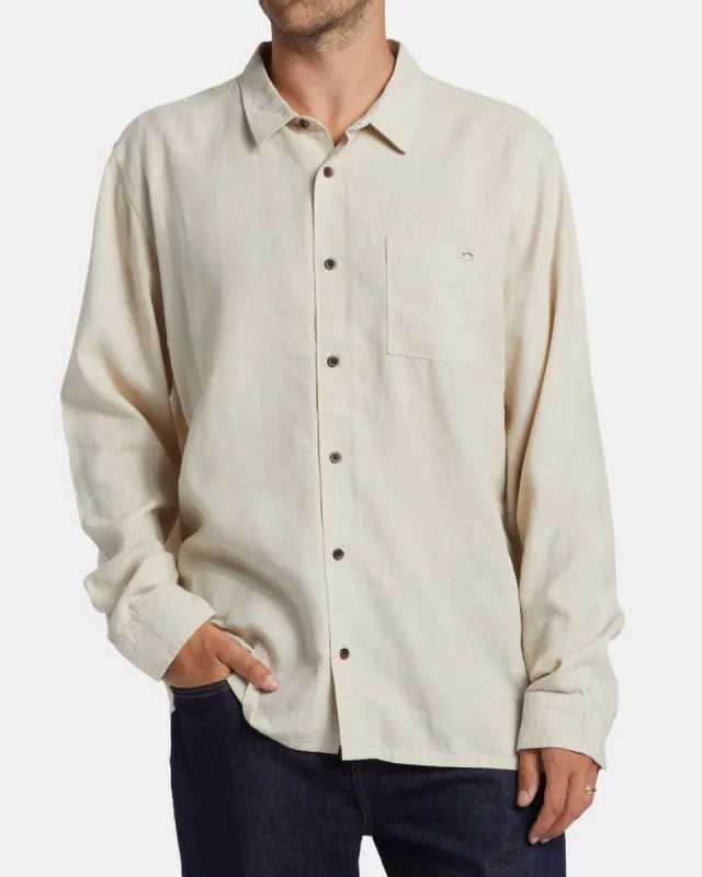Billabong Ricardo Long Sleeve Shirt - STONE sold by Sun Diego Boardshops