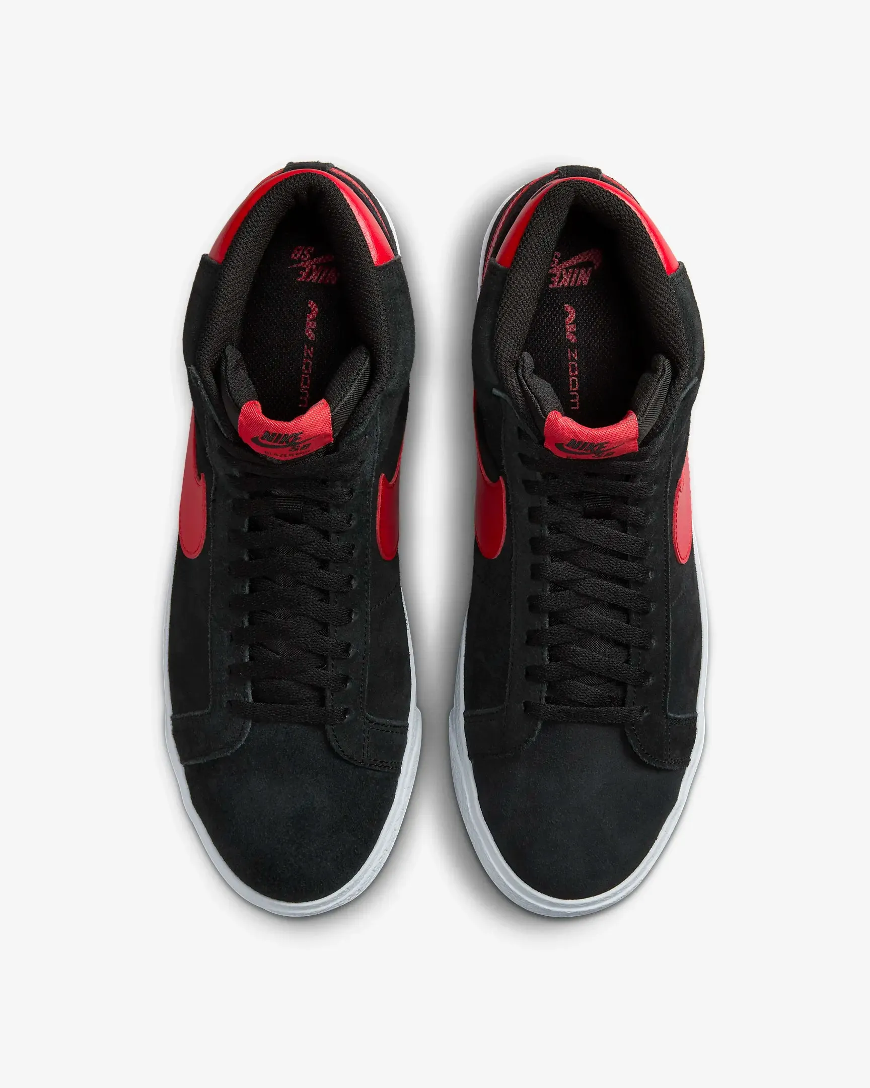 Nike SB Zoom Blazer MidSkate Shoes - BLACK/UNIVERSITY RED sold by Sun Diego Boardshops product image thumbnail 3