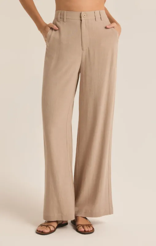 Z-Supply MICAH LINEN PANT - PUTTY sold by Sun Diego Boardshops