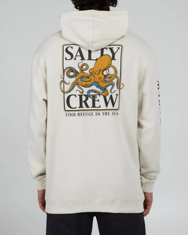 Salty Crew Ink Slinger Hood Fleece - BONE sold by Sun Diego Boardshops