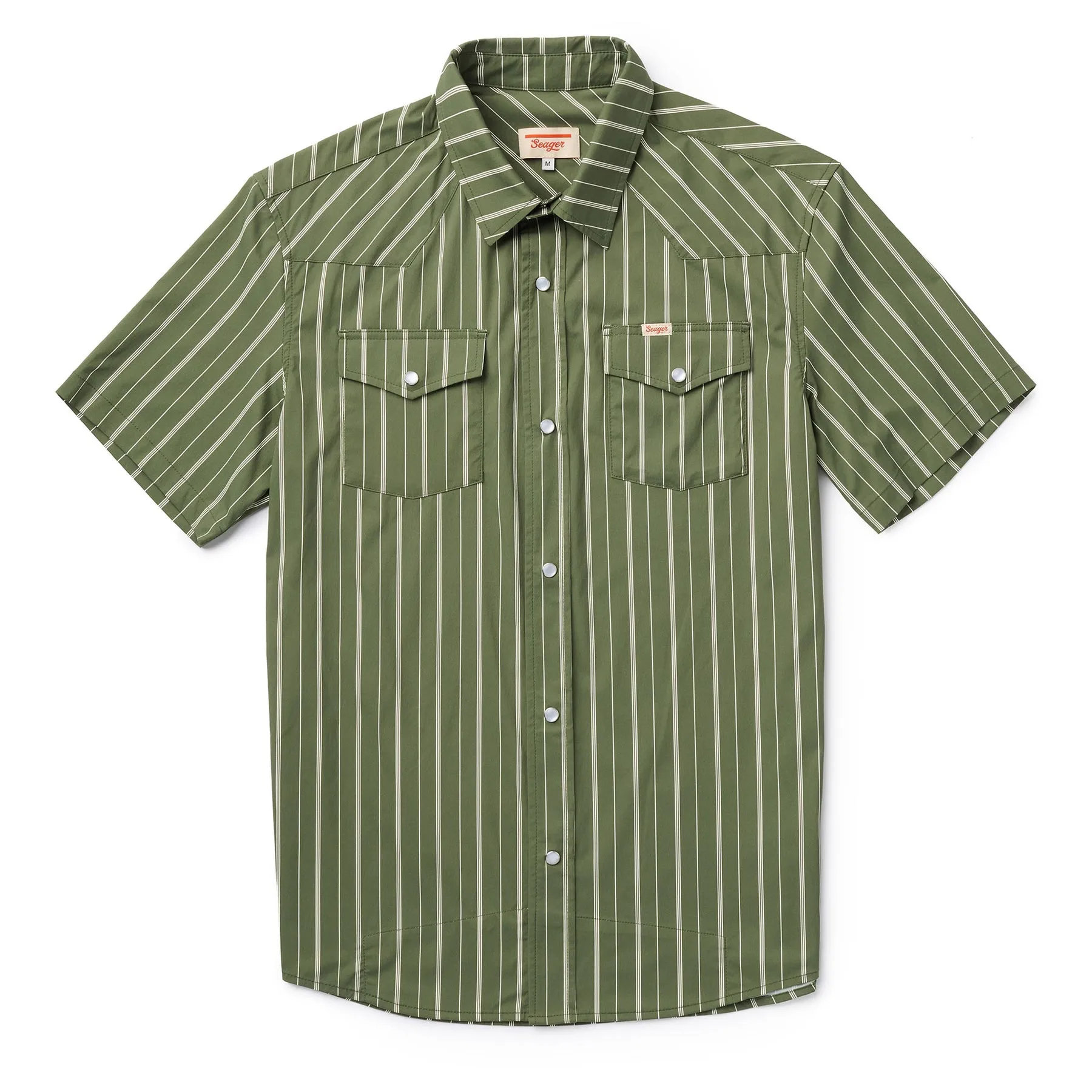 SEAGER EL RANCHERO S/S SHIRT - OLIVE WHITE sold by Sun Diego Boardshops product image thumbnail 2