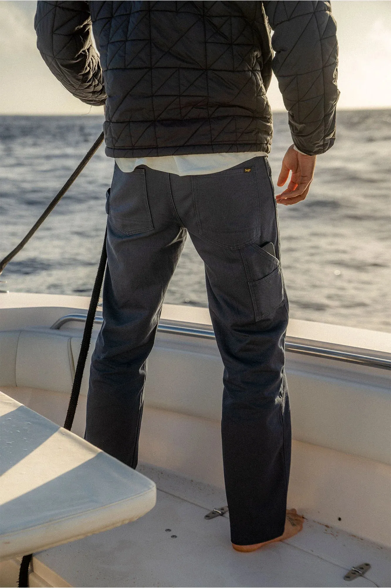 Seager Bison Bedford Corduroy Pant Regular Fit - Navy sold by Sun Diego Boardshops product image thumbnail 2