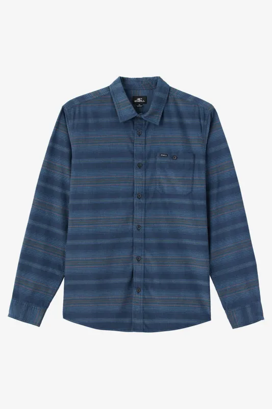 O'neill CARUSO STRIPE CORD STANDARD FIT LONG SLEEVE SHIRT - MIDNIGHT NAVY sold by Sun Diego Boardshops