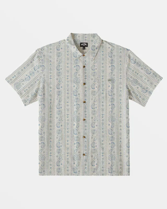 Billabong Sundays Jacquard Short Sleeve Shirt - TAUPE sold by Sun Diego Boardshops