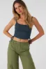 Oneill NADIA RIB KNIT TANK TOP - SLATE sold by Sun Diego Boardshops