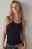 Free People Ribbed Seamless Tank - Black sold by Sun Diego Boardshops