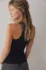 Free People Ribbed Seamless Tank - Black sold by Sun Diego Boardshops