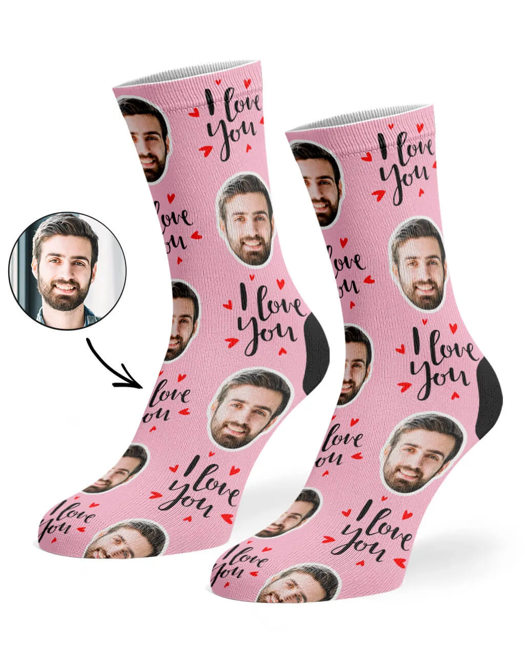 I Love You Socks sold by Super Socks product image thumbnail 4