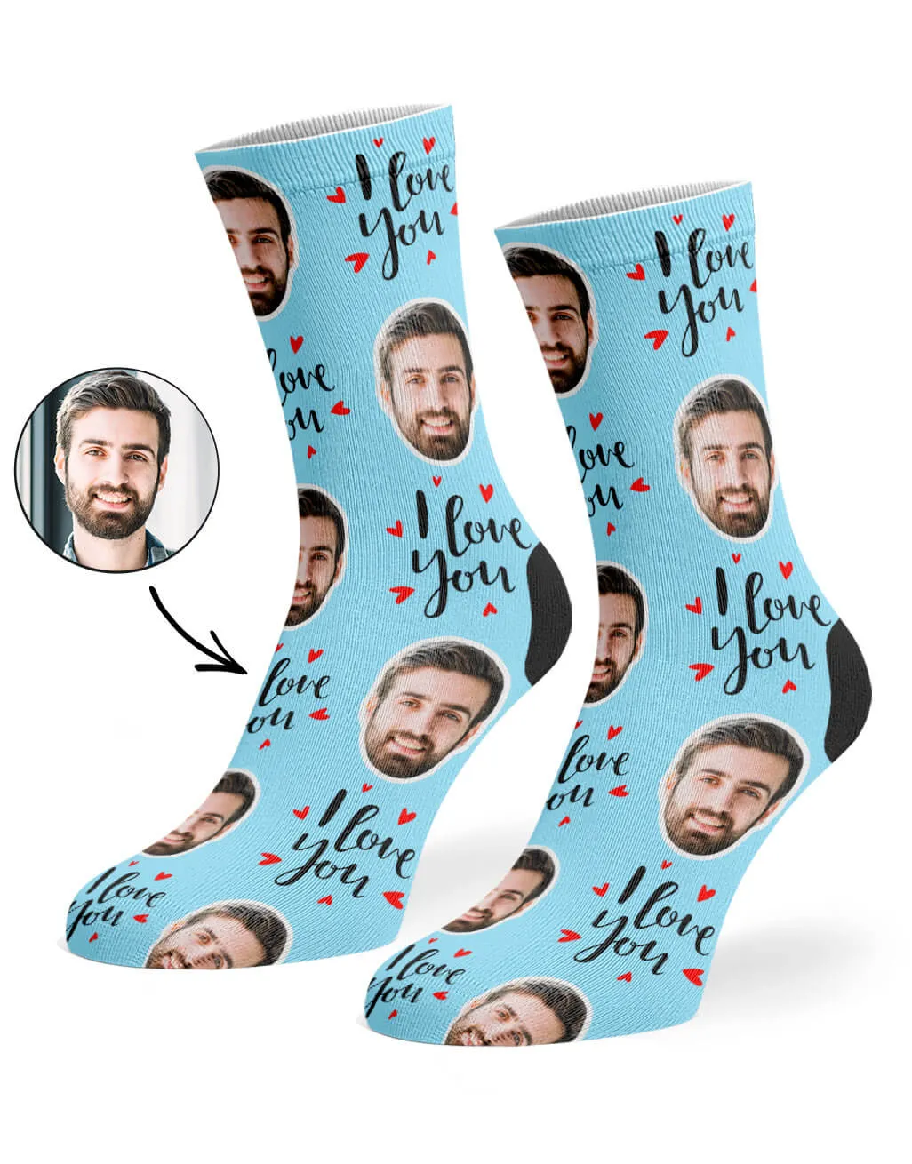 I Love You Socks sold by Super Socks product image thumbnail 3