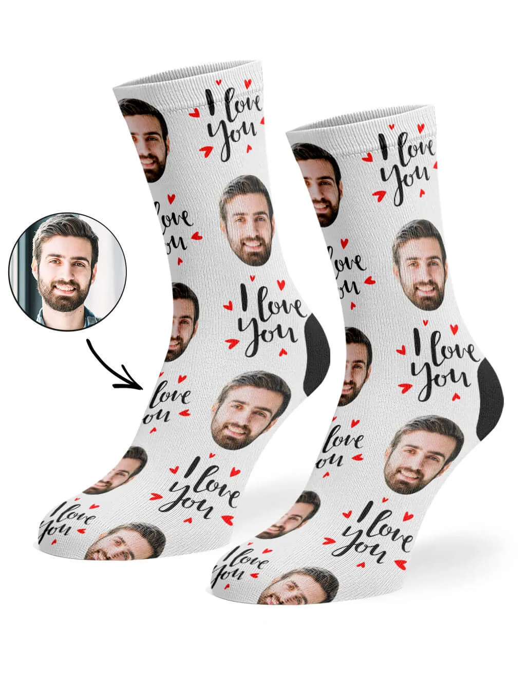 I Love You Socks sold by Super Socks product image thumbnail 2