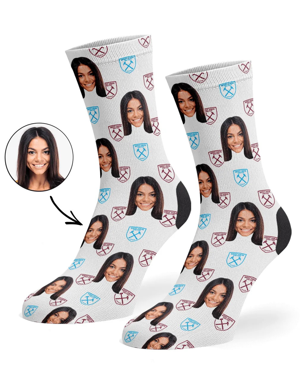 West Ham Crest Socks sold by Super Socks product image thumbnail 2