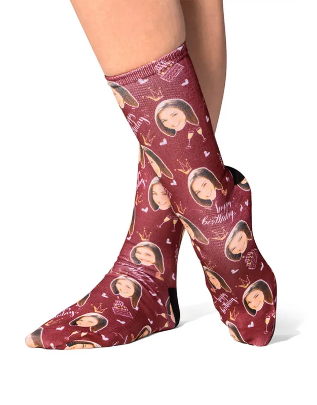 Happy Birthday Champagne Socks sold by Super Socks