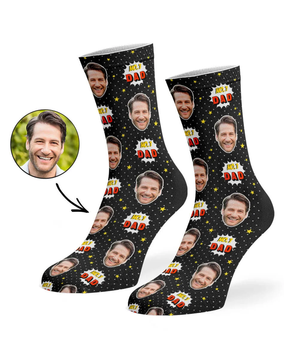 Number 1 Dad Socks sold by Super Socks product image thumbnail 4
