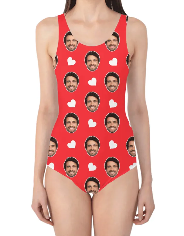Face Hearts Swimsuit sold by Super Socks