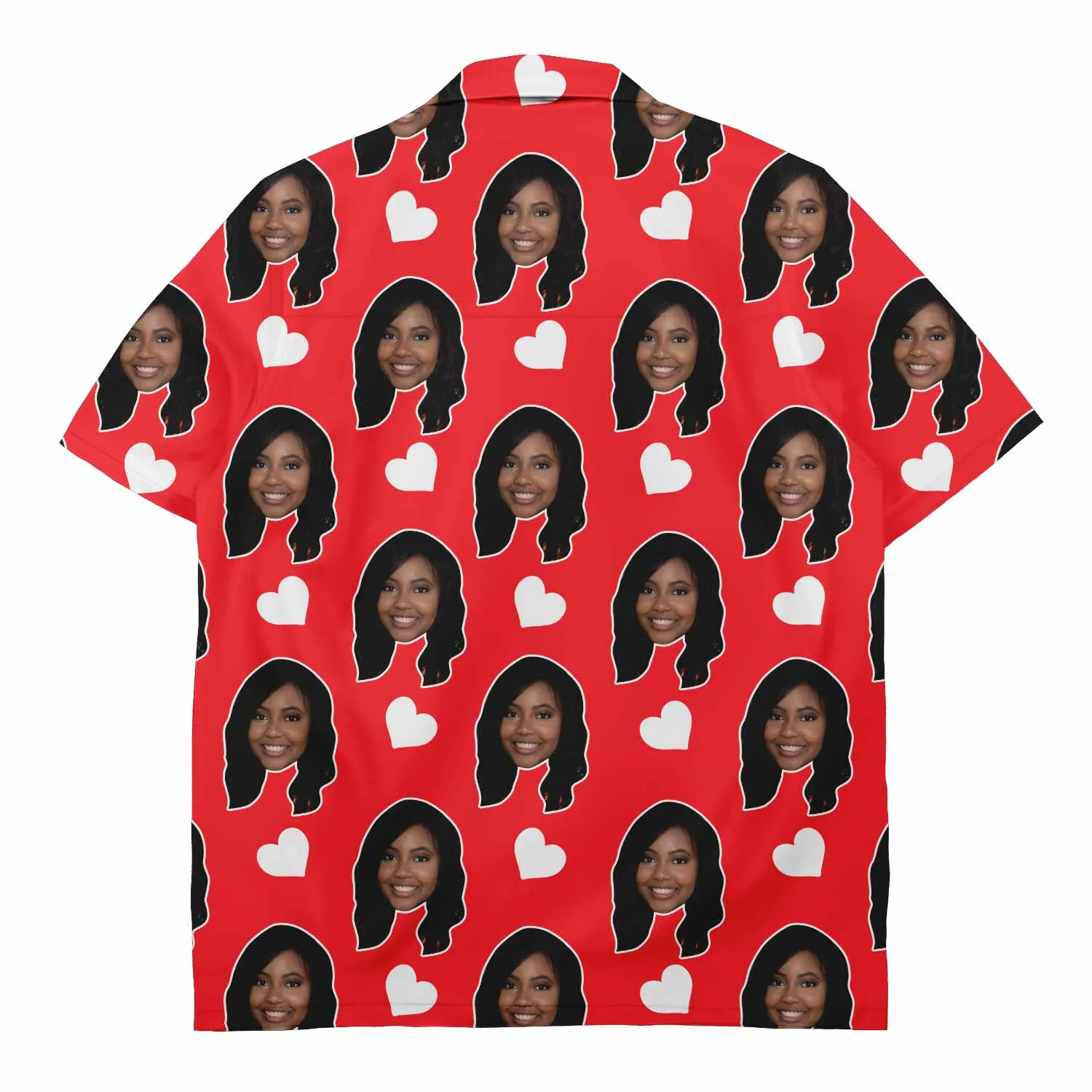 Love Hearts Custom Face Shirt sold by Super Socks product image thumbnail 2