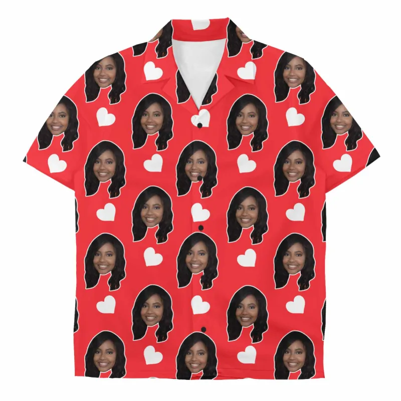 Love Hearts Custom Face Shirt sold by Super Socks
