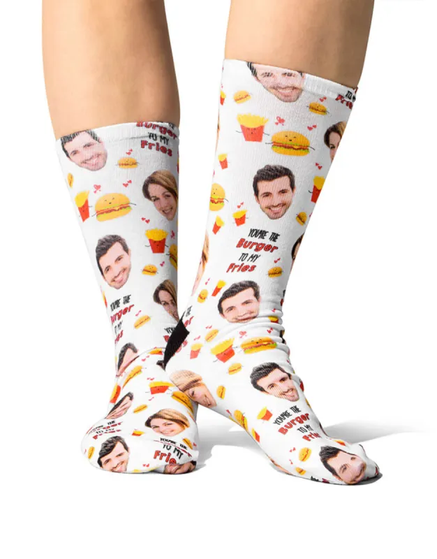 Burger To My Fries Socks sold by Super Socks