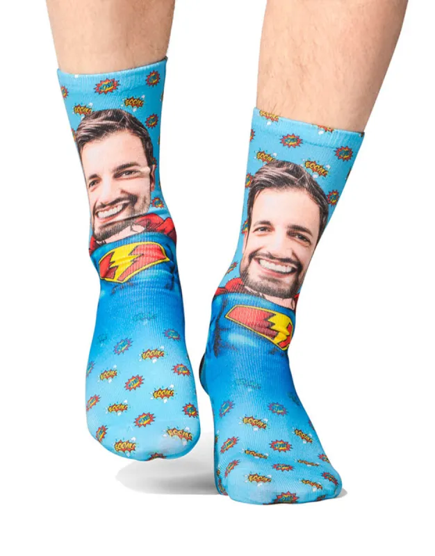 Superman Me Socks made by Super Socks